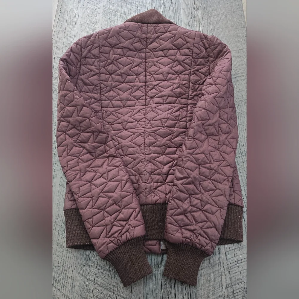 French Connection Women's Quilted Puffer Jacket in Mauve (Size: 6)